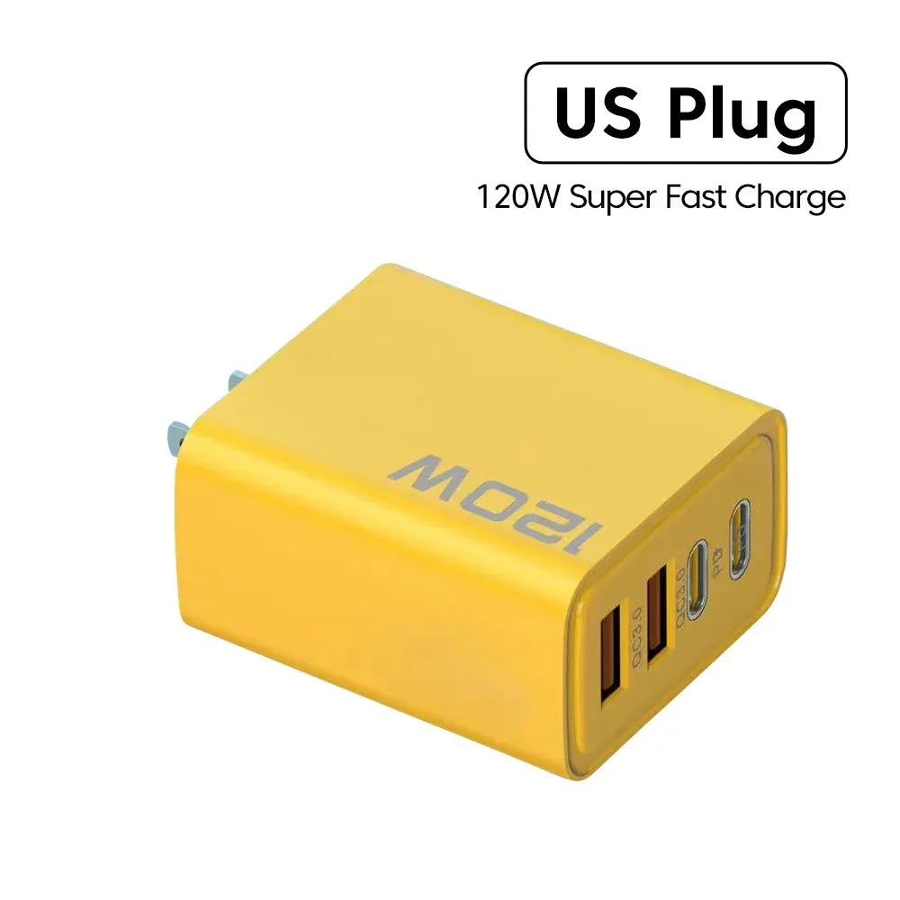 4-Port USB-C PD Fast Charger with Quick Charge 3.0