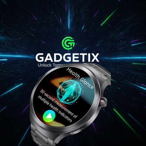 VitalWatch Pro — Round Smart Fitness Watch with ECG Sensors & NFC