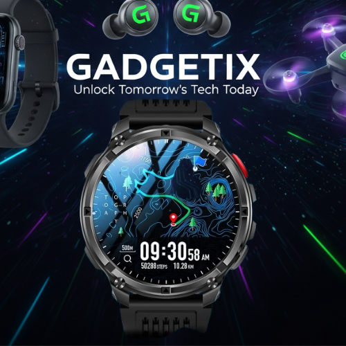 T-Rex TactWatch Ultra X GPS military smartwatch with 1100mAh battery, rugged design, digital display, and outdoor functionality.