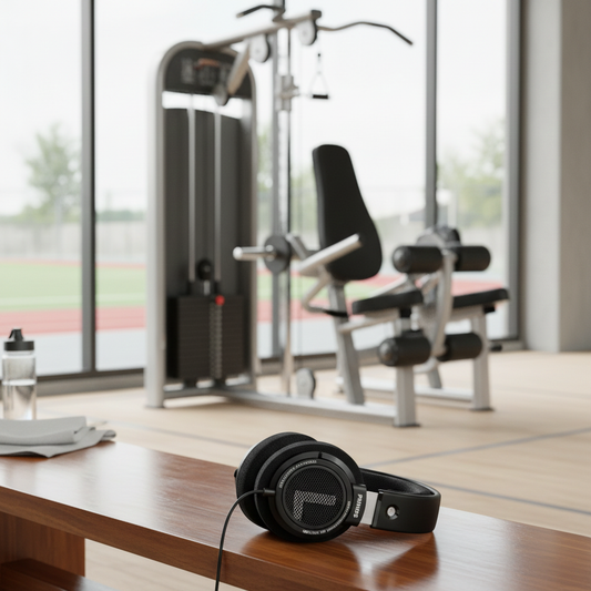 Philips SHP9500 wired over-ear HiFi stereo headphones with large ear cups and padded headband, designed for immersive sound.