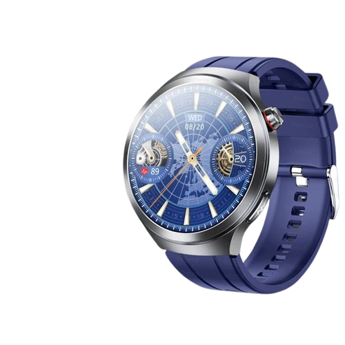 VitalWatch Pro — Round Smart Fitness Watch with ECG Sensors & NFC