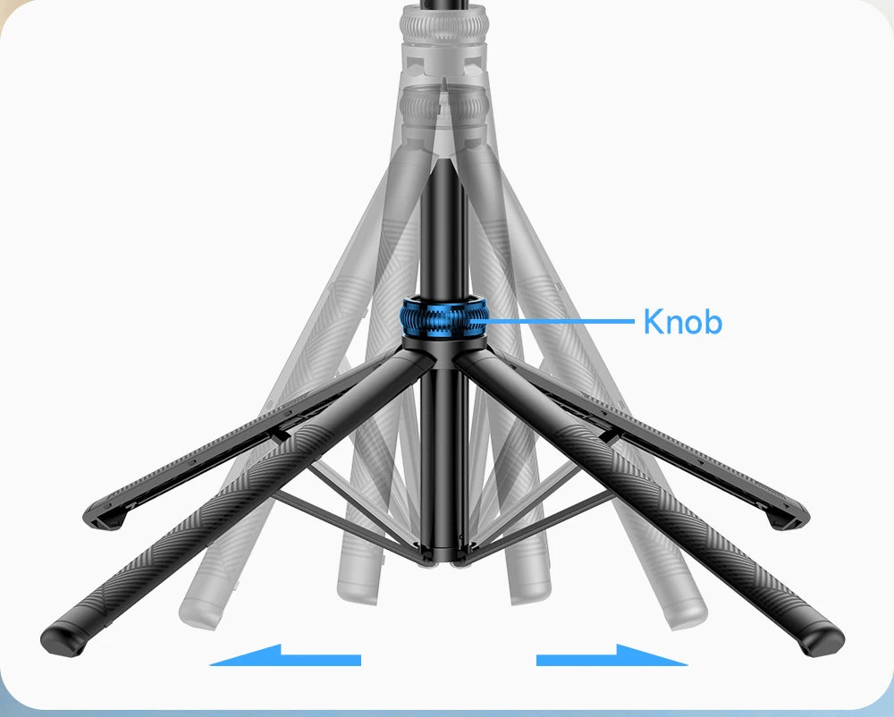 Gadgetix CYKE wireless selfie stick tripod with adjustable phone holder and compact design for easy selfies and videos