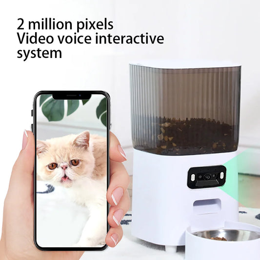 5L Smart Automatic Cat Feeder with Camera & Voice Recorder