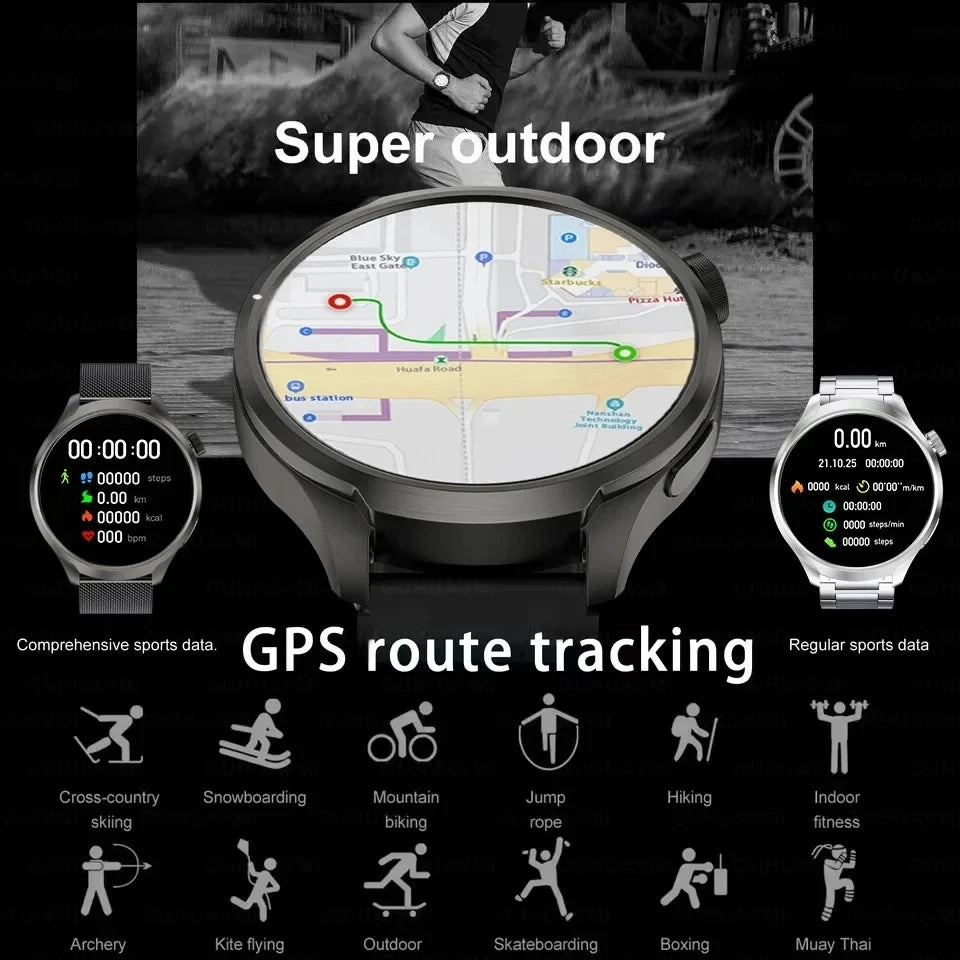TrailWatch Pro — GPS Outdoor Smart Watch with Compass & Bluetooth Calling