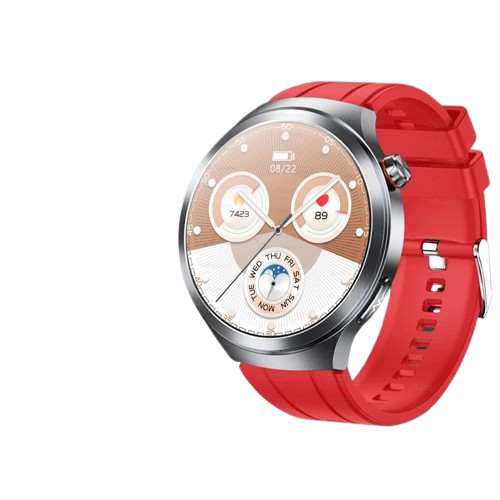 VitalWatch Pro — Round Smart Fitness Watch with ECG Sensors & NFC