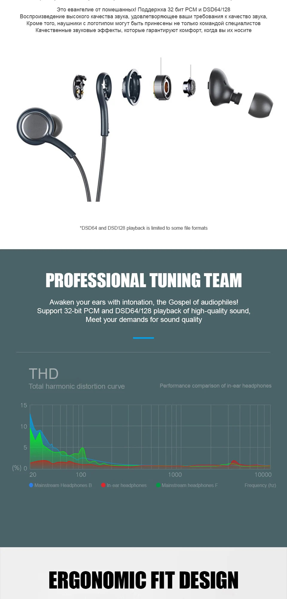 Gadgetix USB-C wired earbuds for Samsung Galaxy with 3.5mm headphones, showing black in-ear design with cable and ear tips.