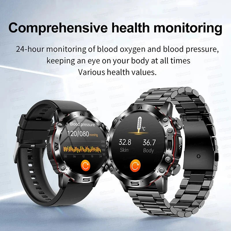 SensorWatch Pro — Round Smart Fitness Watch with ECG, HRV & Advanced Sensors