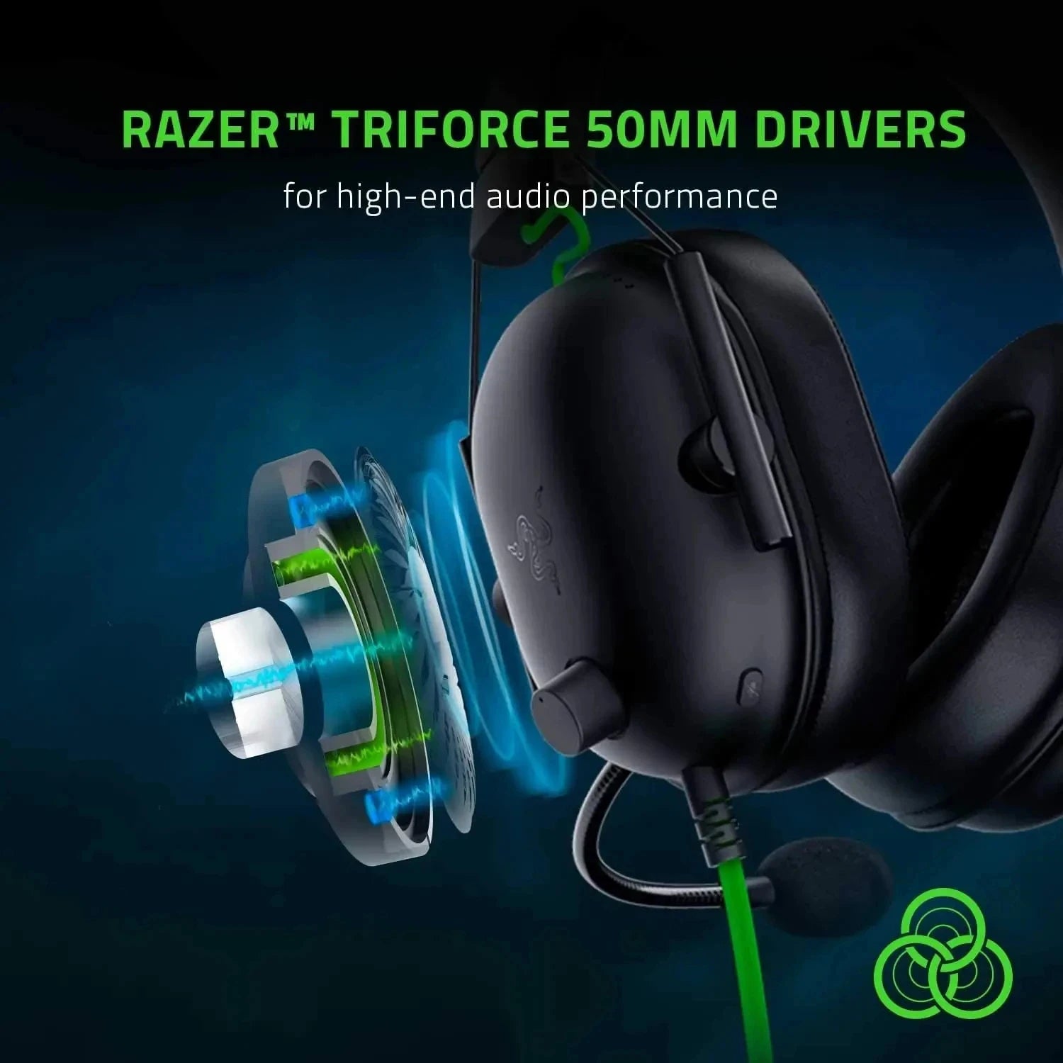 Razer BlackShark V2 X wired gaming headset with over-ear design, padded ear cups, and adjustable headband for immersive gaming.