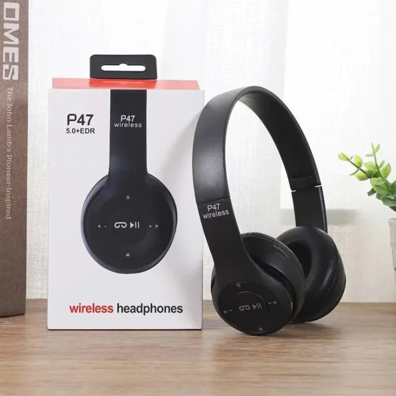 Gadgetix wireless noise-canceling Bluetooth headphones with over-ear design and padded ear cups for comfortable listening