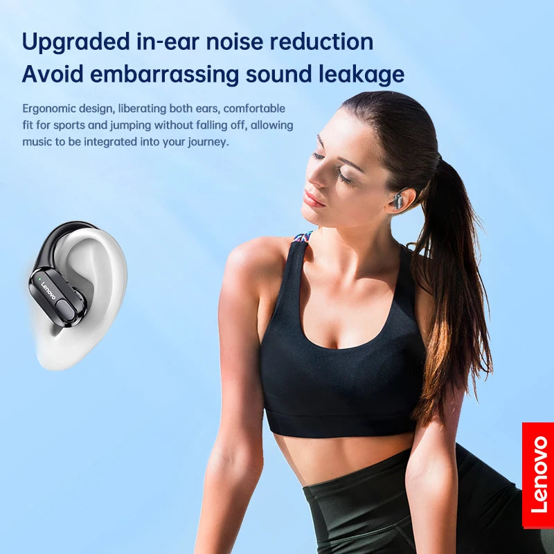 Lenovo XT80 wireless earbuds by Gadgetix with Bluetooth 5.3, TWS design, LED display, and in-ear fit for seamless audio experience.