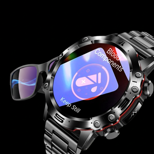 SensorWatch Pro — Round Smart Fitness Watch with ECG, HRV & Advanced Sensors