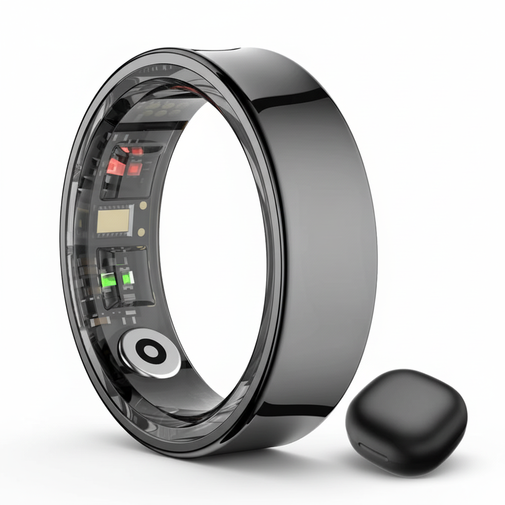 COLMI R09 smart ring white background