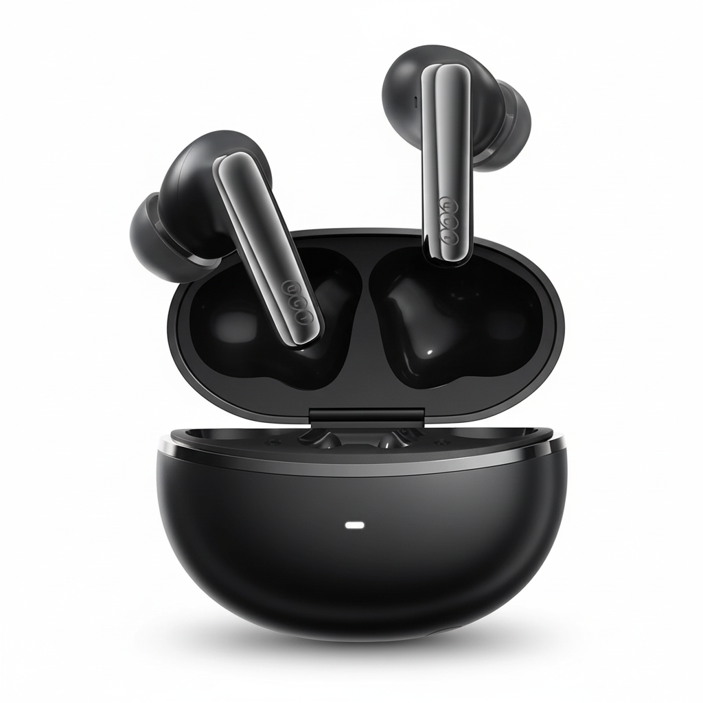 QCY MeloBuds N70 white background